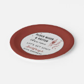 Older Wiser Hotter Than Ever Personalized Birthday ペーパープレート (アングル)