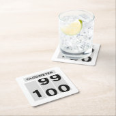 OLDOMETER 100歳の誕生日 99から100 スクエアペーパーコースター (インサイチュ)