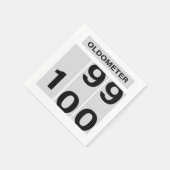OLDOMETER 100歳の誕生日 99から100 スタンダードカクテルナプキン (角)