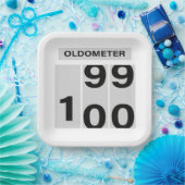 OLDOMETER 100歳の誕生日 99から100 ペーパープレート (パーティー)