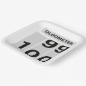 OLDOMETER 100歳の誕生日 99から100 ペーパープレート (傾斜あり)