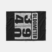 Oldometer &# -40 40th Birthday 40 Year Old Funny  フリースブランケット (正面(横))