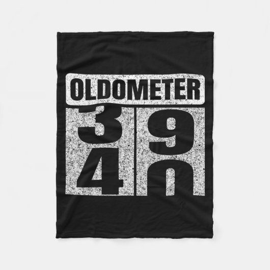 Oldometer &# -40 40th Birthday 40 Year Old Funny  フリースブランケット (正面)