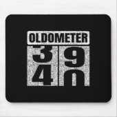 Oldometer &# -40 40th Birthday 40 Year Old Funny  マウスパッド (正面)