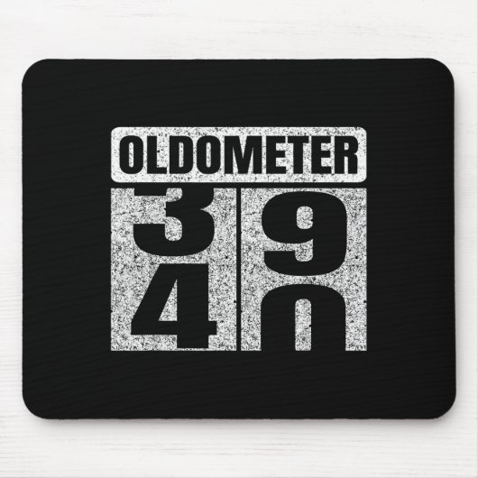 Oldometer &#; -40 40th Birthday 40 Year Old Funny マウスパッド (正面)