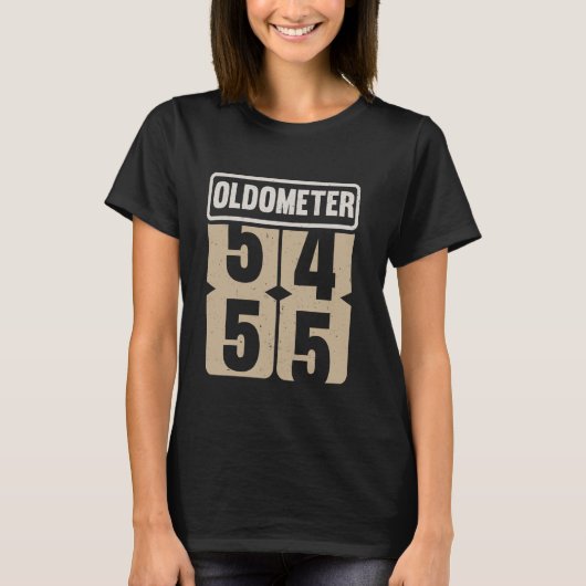 Oldometer 54 55 Funny Birthday Live Legend Turning Tシャツ (正面)