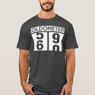 Oldometer 59 60 60th Birthday Funny Men Dad Father Tシャツ
