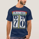 Oldometer 6970 Years Old Automotive Enthusiasts B Tシャツ (正面)