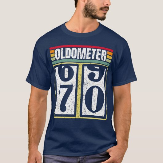 Oldometer 6970 Years Old Automotive Enthusiasts B  Tシャツ (正面)
