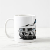 Oldsのカットラス442の白車 コーヒーマグカップ (左)