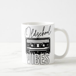 Oldschool Vibes retro vintage Audiokassette コーヒーマグカップ