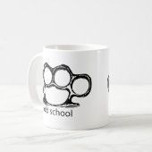 OldSchoolKnucks コーヒーマグカップ (正面左)