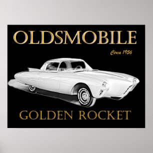 Oldsmobile金ロケット ポスター