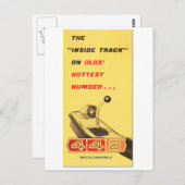 Oldsmobile 442 -ヴィンテージフォルダーページの再生 ポストカード (正面/裏面)