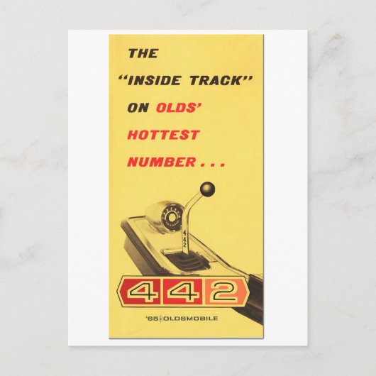 Oldsmobile 442 -ヴィンテージフォルダーページの再生 ポストカード (正面)