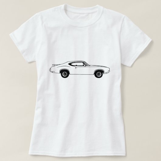OLDSMOBILE CUTLASS 1970 Tシャツ (デザイン正面)