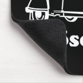 Oldtimer 2cvワイスドゥシュウォシルエット マウスパッド (コーナー)