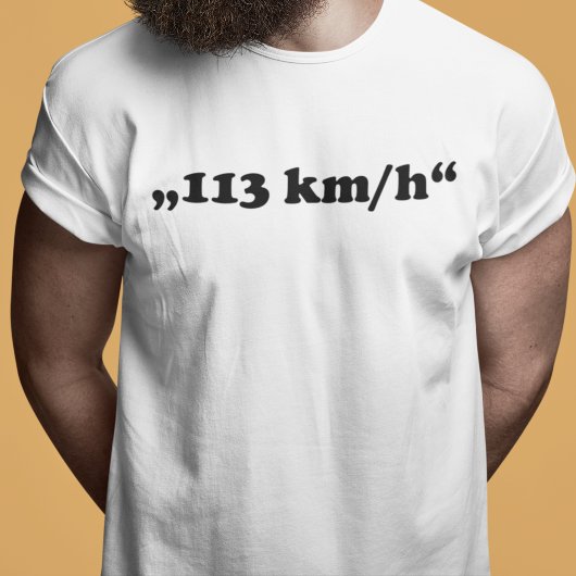Oldtimer 2cv 113 kmh Typografie Tシャツ