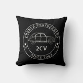 Oldtimer 2CV Abzeichen Engineering Emblem クッション (正面)