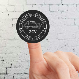 Oldtimer 2CV Abzeichen Engineering Emblem ラウンドシール