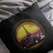 Oldtimer 2cv Charleston Paris Sonnenuntergang クッション