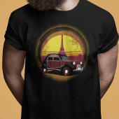 Oldtimer 2cv Charleston Paris Sonnenuntergang Tシャツ