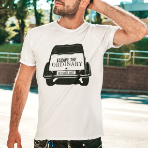 oldtimer 2cv Ente通常のTシャツから脱出 Tシャツ