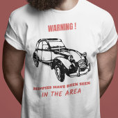 Oldtimer 2cv Ente Hippie Warnung Tシャツ