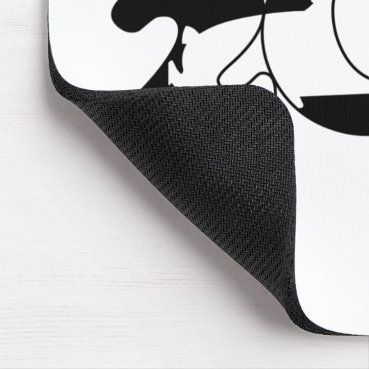 Oldtimer 2cv Ente Schatten Typografie マウスパッド (コーナー)