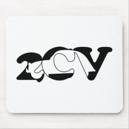 Oldtimer 2cv Ente Schatten Typografie マウスパッド