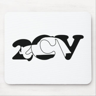 Oldtimer 2cv Ente Schatten Typografie マウスパッド