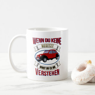 Oldtimer 2cv Liebhaber Spruch コーヒーマグカップ