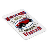 Oldtimer 2cv Liebhaber Spruch マグネット (右側)