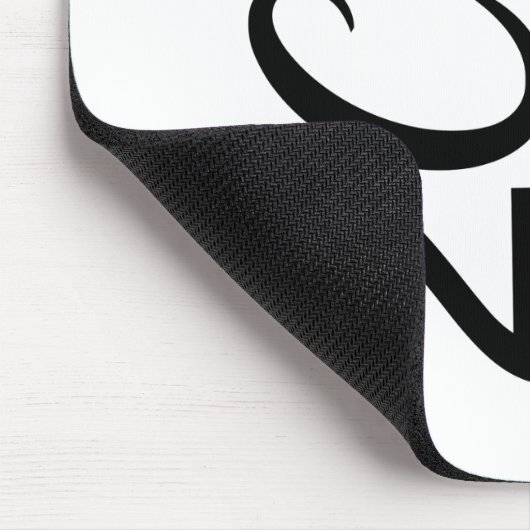 Oldtimer 2cv Typografie Halbe Ente マウスパッド (コーナー)