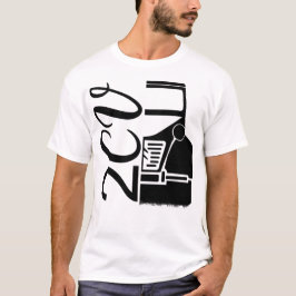 Oldtimer 2cv Typografie Halbe Ente Tシャツ