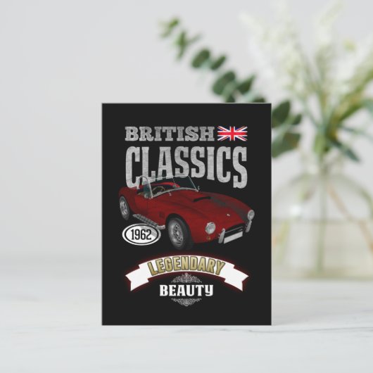 Oldtimer AC Cobra British Beauty ポストカード (スタンド正面)