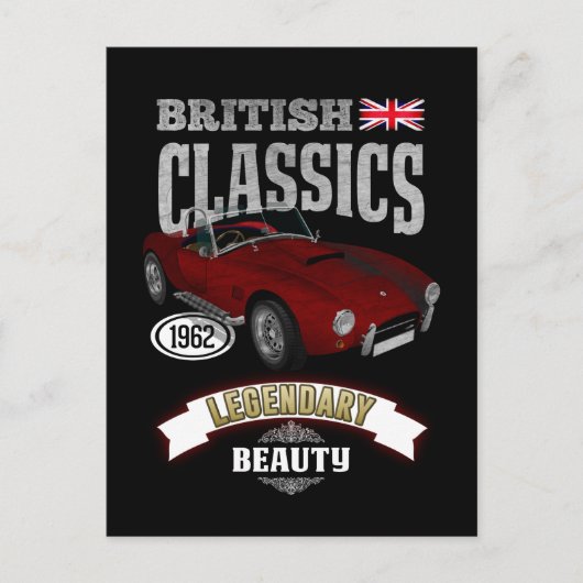 Oldtimer AC Cobra British Beauty ポストカード (正面)