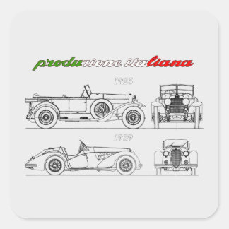 Oldtimer Amore Motore Alfa Romeo スクエアシール