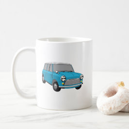 Oldtimer Blauer British Mini Cooper コーヒーマグカップ