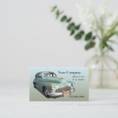 Oldtimer Car Sales Repair Business Card 名刺 (スタンド正面)