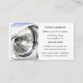 Oldtimer Car Sales Repair Business Card 名刺 (裏面)