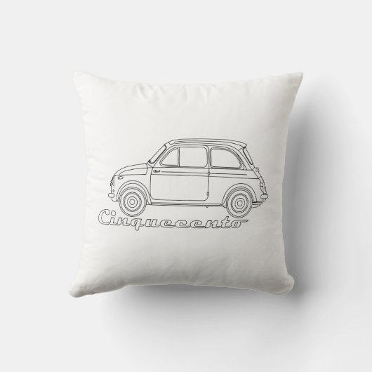 Oldtimer Cinquecento Der PUCH 500 クッション (裏面)