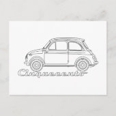 Oldtimer Cinquecento Der PUCH 500 ポストカード (正面)