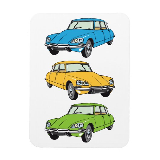 Oldtimer Citroen DS 19トリオ マグネット (縦)