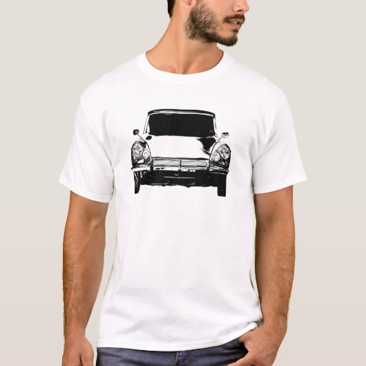 Oldtimer Citroen DS 19 Retro Fotografie Tシャツ (正面)