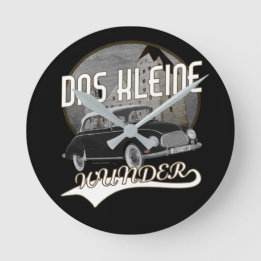 Oldtimer Deutschland自動車組合DKW Kleines Wunder ラウンド壁時計