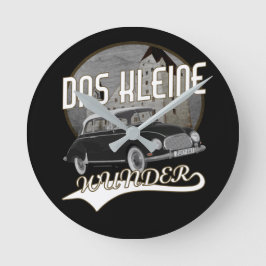 Oldtimer Deutschland自動車組合DKW Kleines Wunder ラウンド壁時計