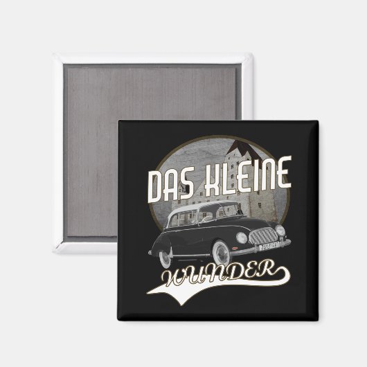 Oldtimer Deutschland Auto Union DKW Kleines Wunder マグネット (正面/裏面)