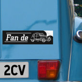 Oldtimer Fan de 2cv バンパーステッカー