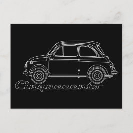 Oldtimer Fiat Cinquecento Der PUCH 500 Postkarte ポストカード